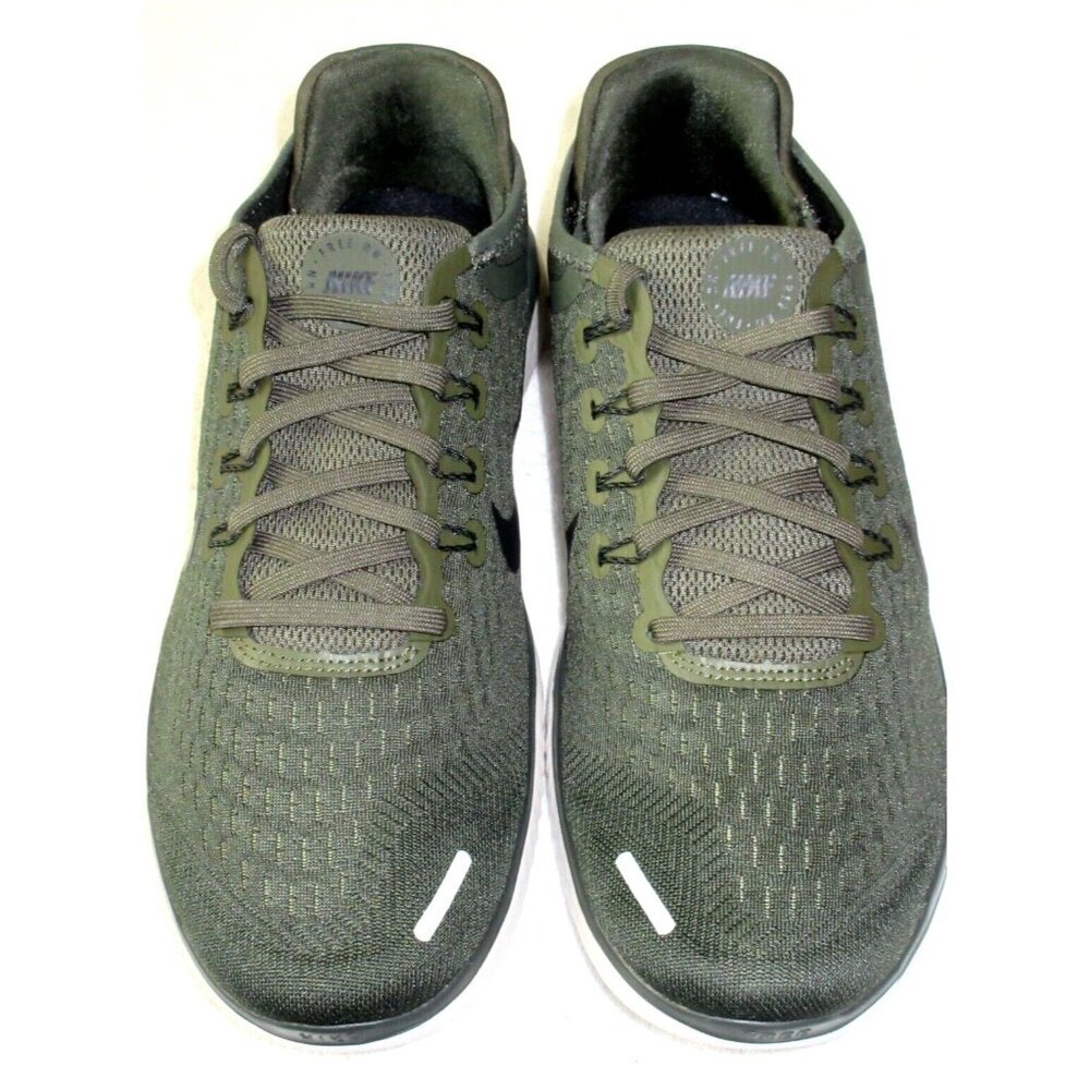 Nike Men's Free RN 2018 Classic Running Training Shoes Green Black Sizes NIB - Picture 3 of 5